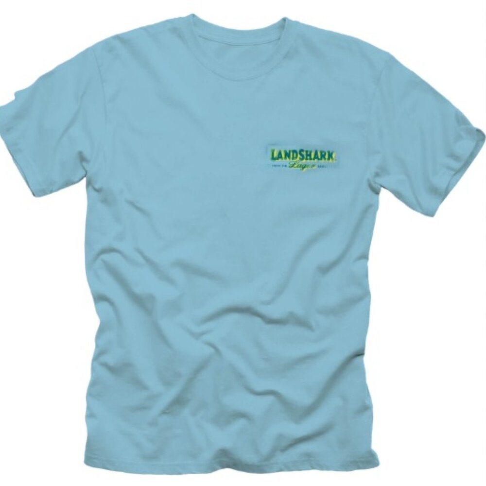 Landshark Light Blue T-Shirt Adult S-2XL